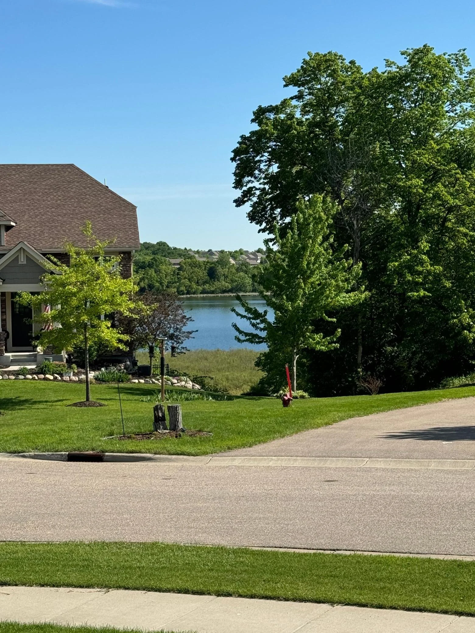 Views of Krey Lake! Krey lake offers opportunity for ice fishing, snow shoeing, canoeing and more!