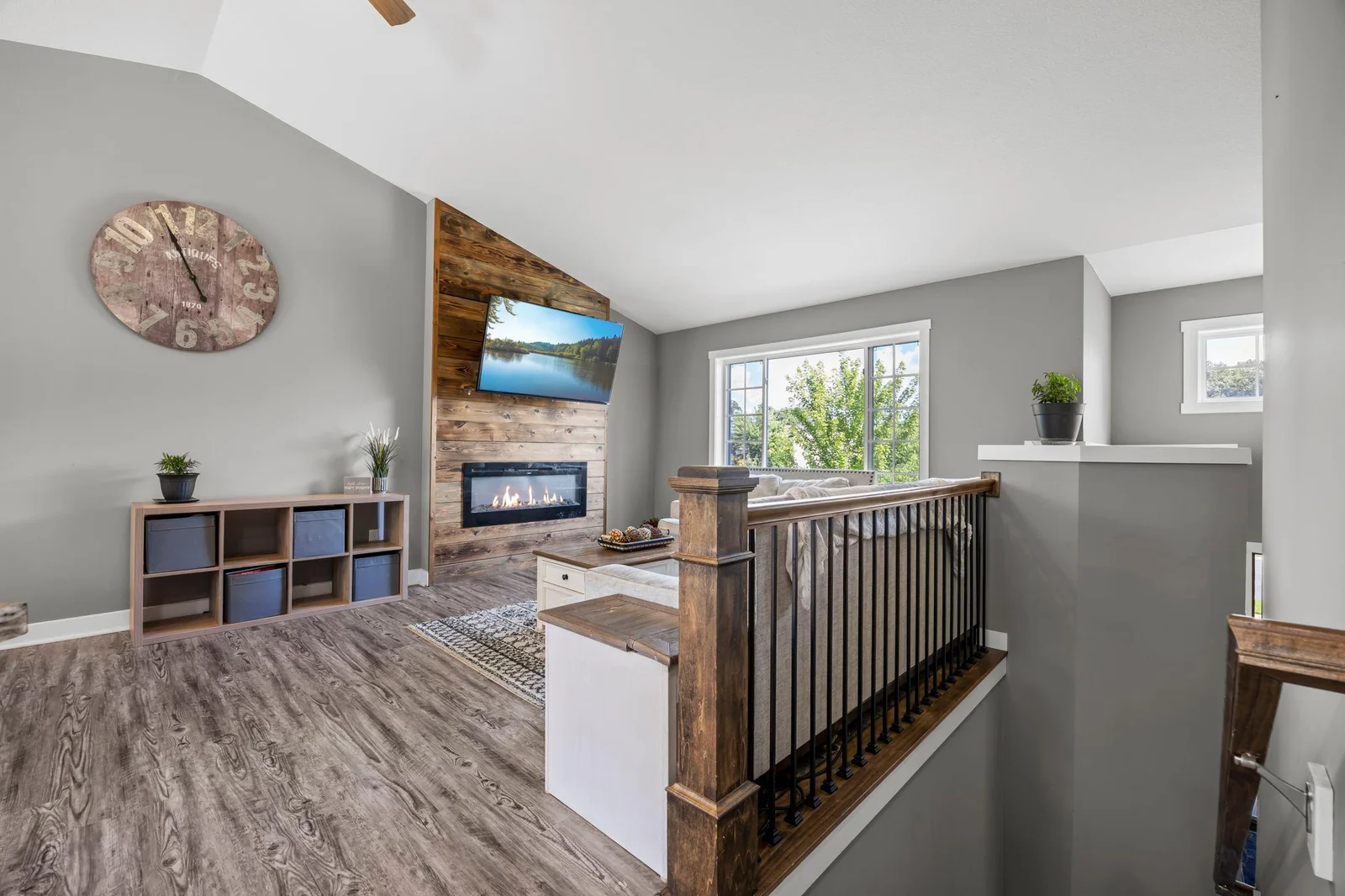 Upper level living room
