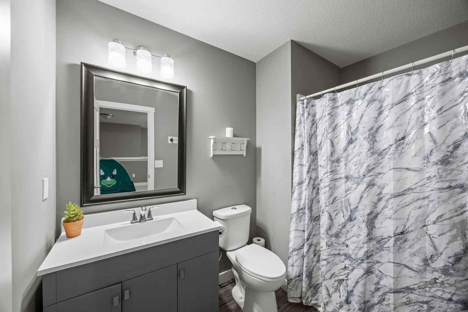 Lower level full bathroom
