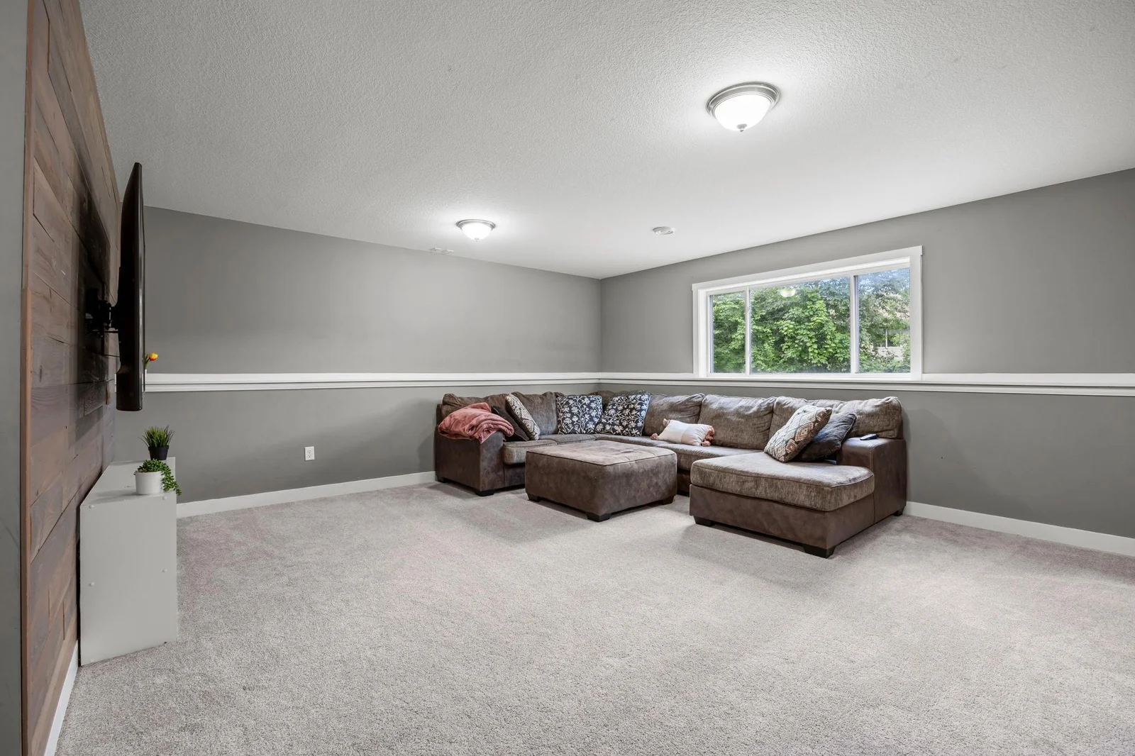 Massive lower level family room!