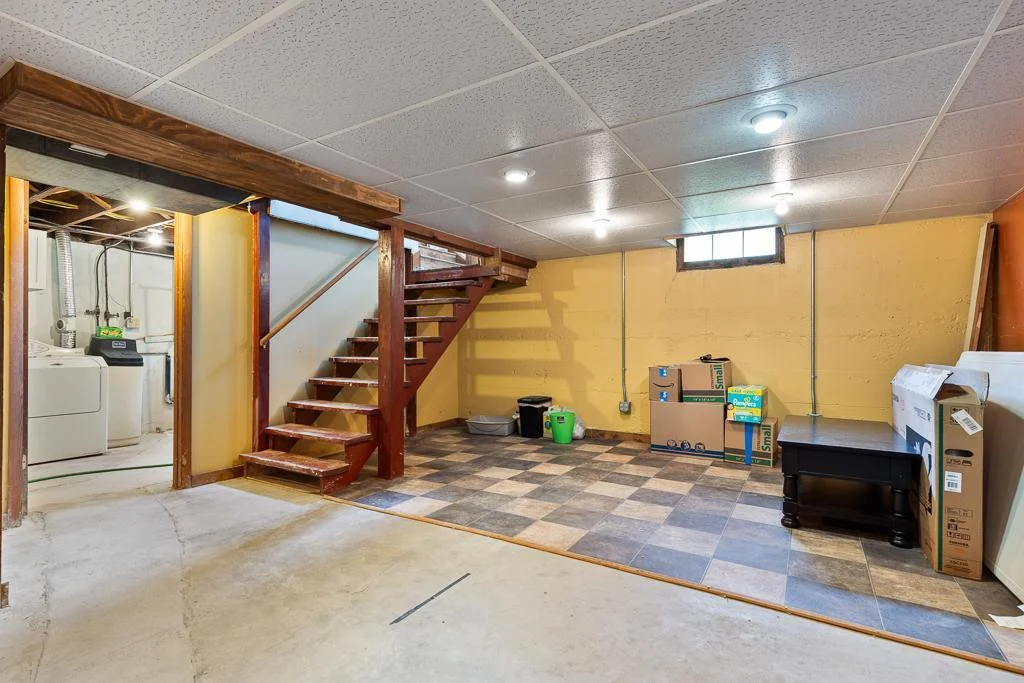 The basement boasts a lot of square footage to create additional living space