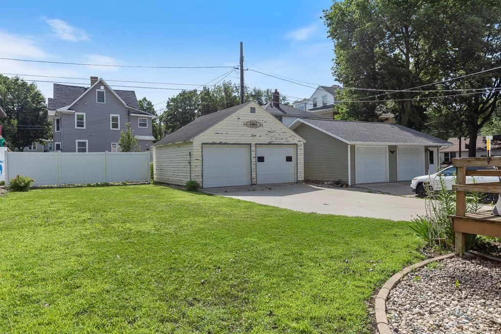 View of the backyard