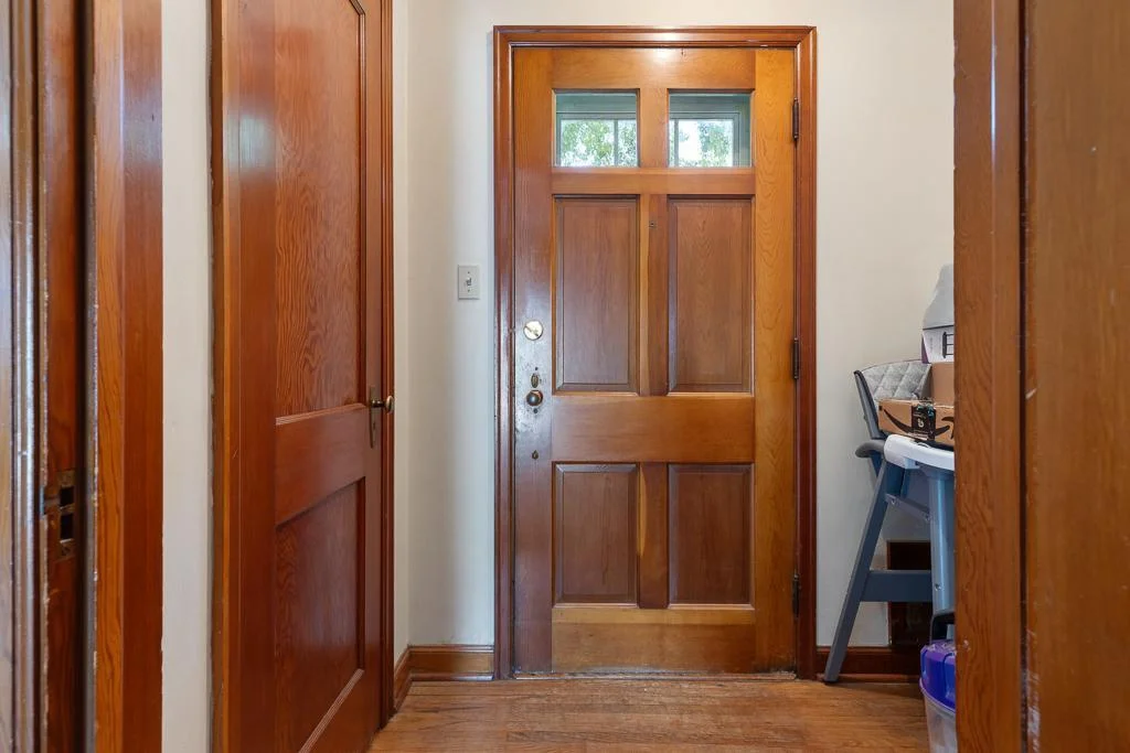 Front entryway offers great space for a coat rack and has a nice sized entryway closet