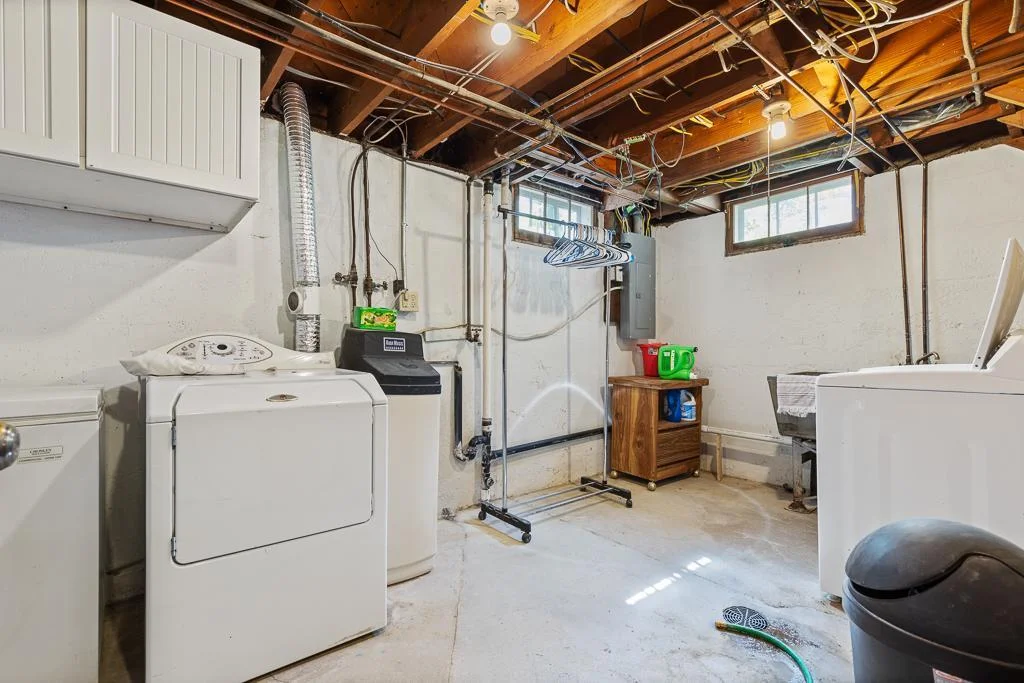 A good sized utility/laundry room in the lower level