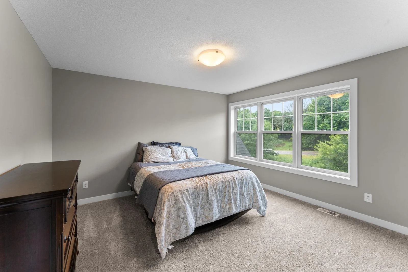 A look at bedroom two on the upper level.
