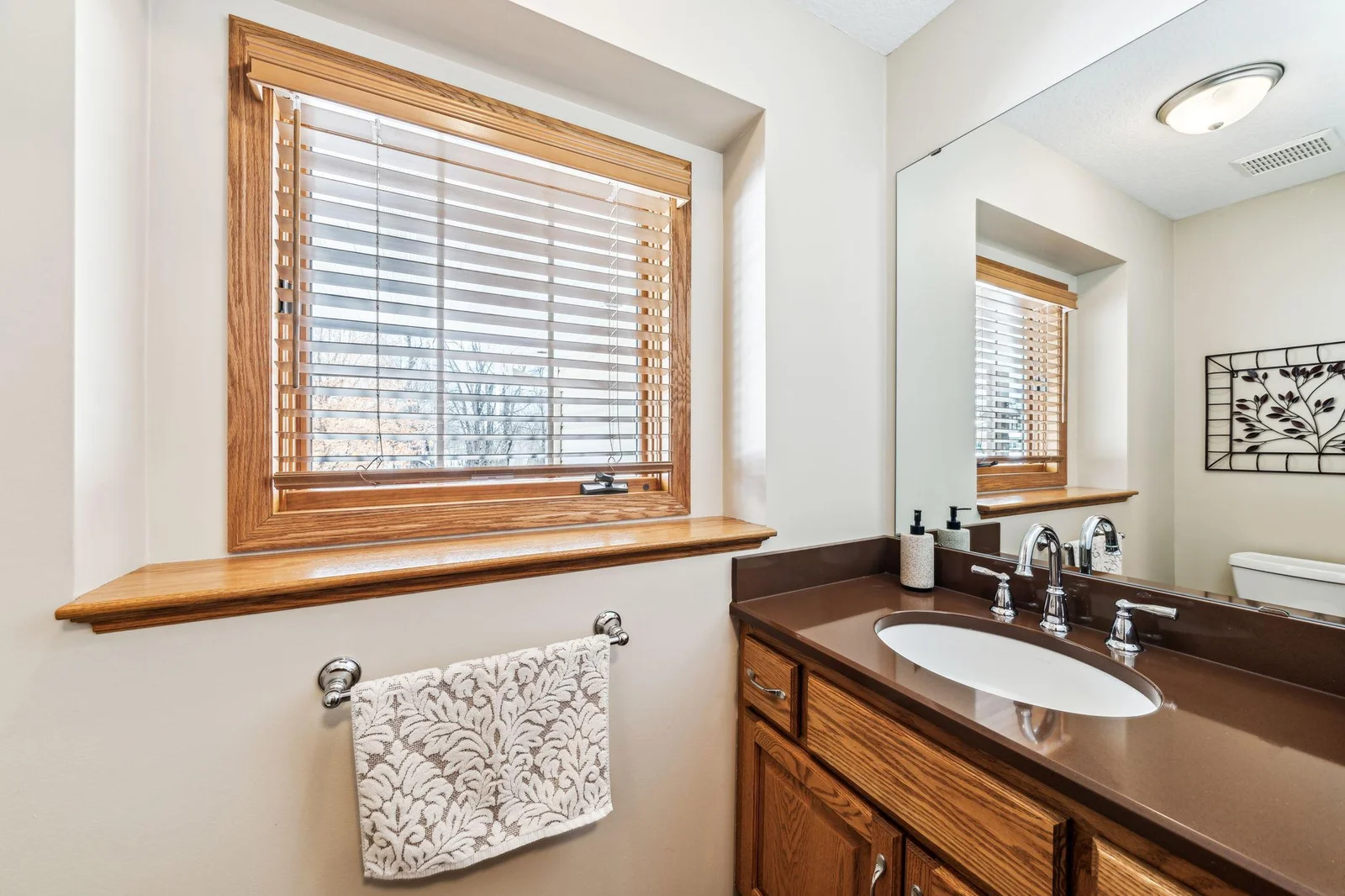 Main level powder room.