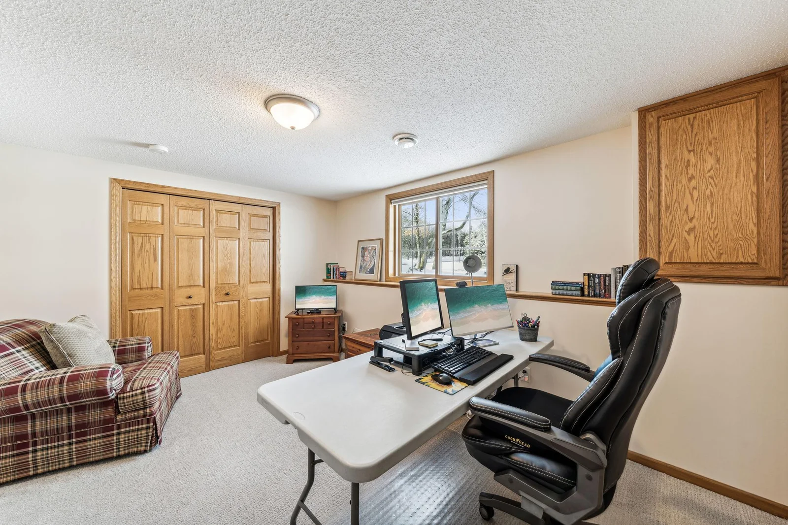 Another view of the lower level bedroom.