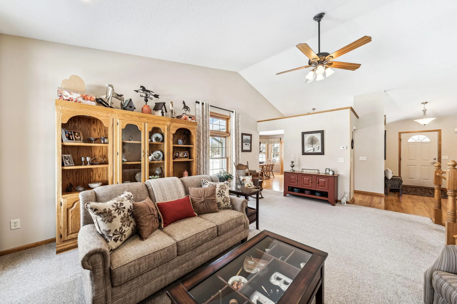 Another view of the vaulted great room.