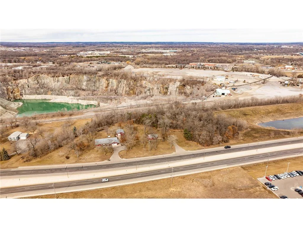 Quarry at the rear of the property