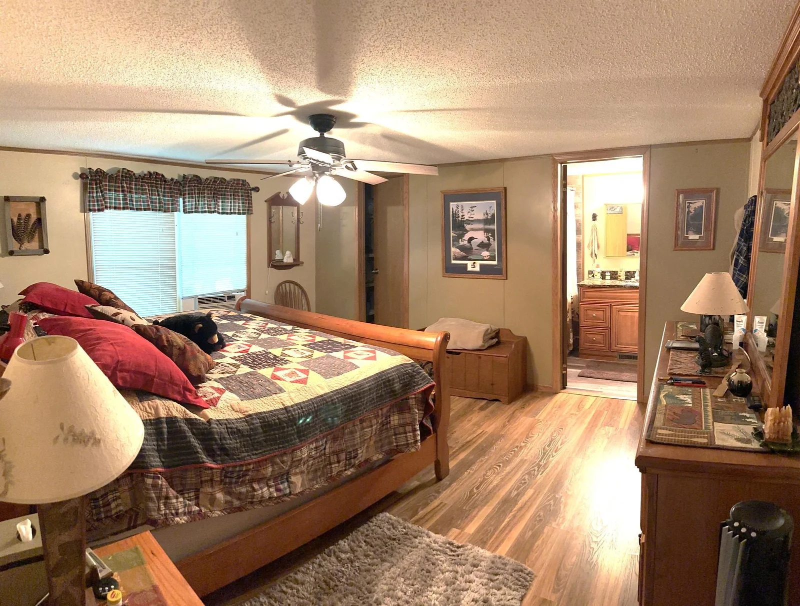 Main Bedroom with walk in closet and bathroom