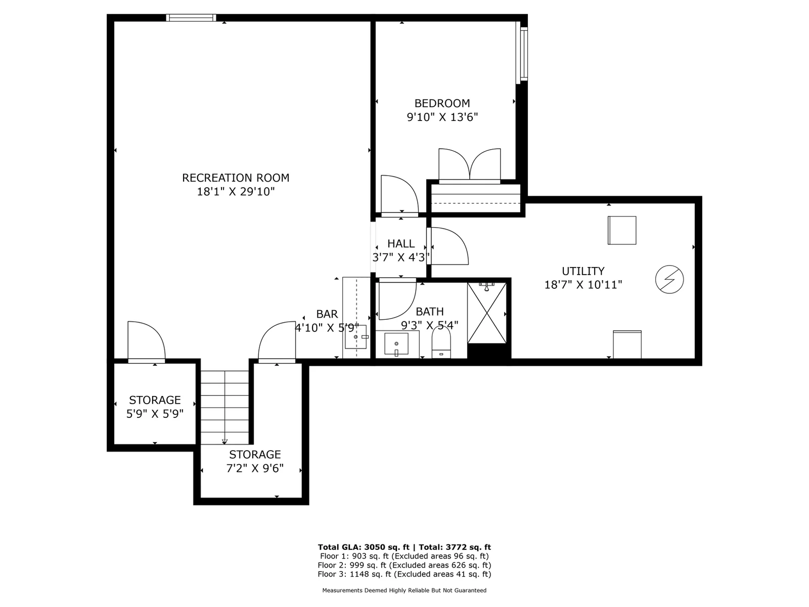Lower level layout