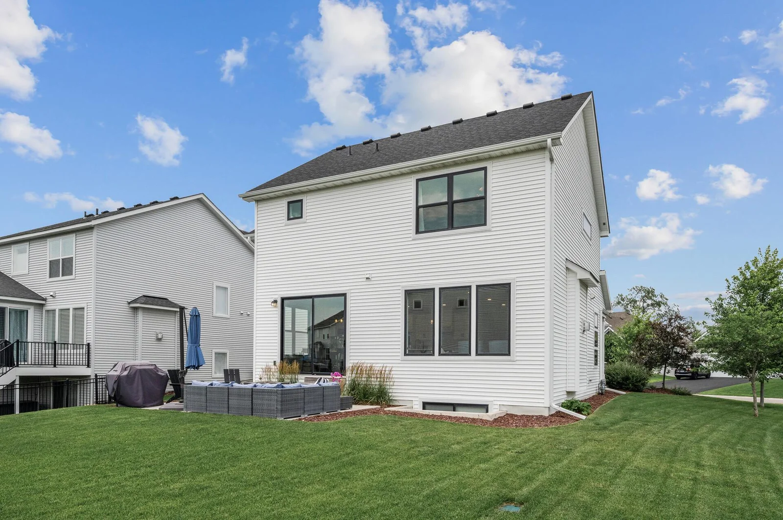 No need to add gutters or window treatments, already done for you!