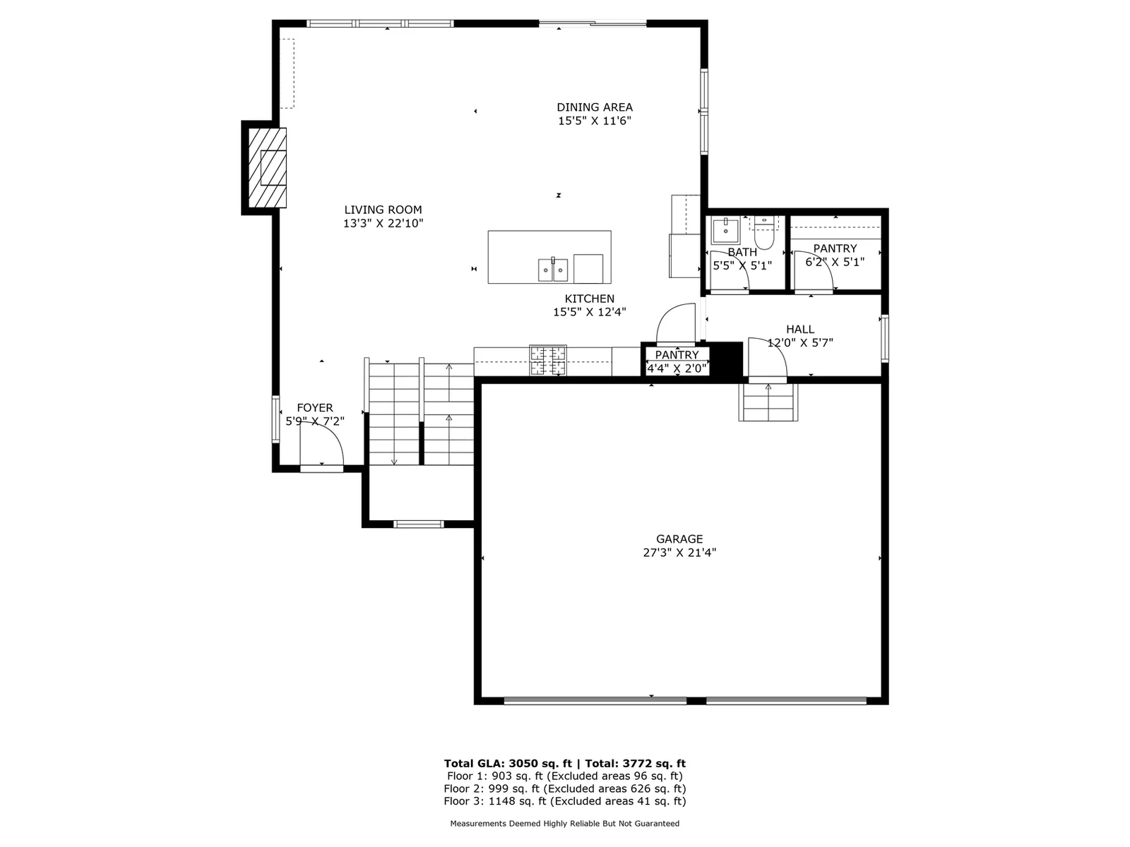 Main level layout