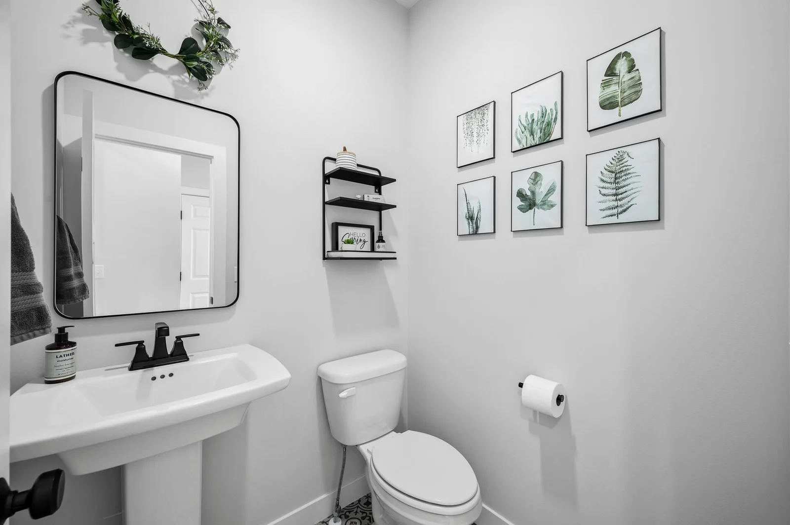 Powder room on the main level, nice option for your guests!