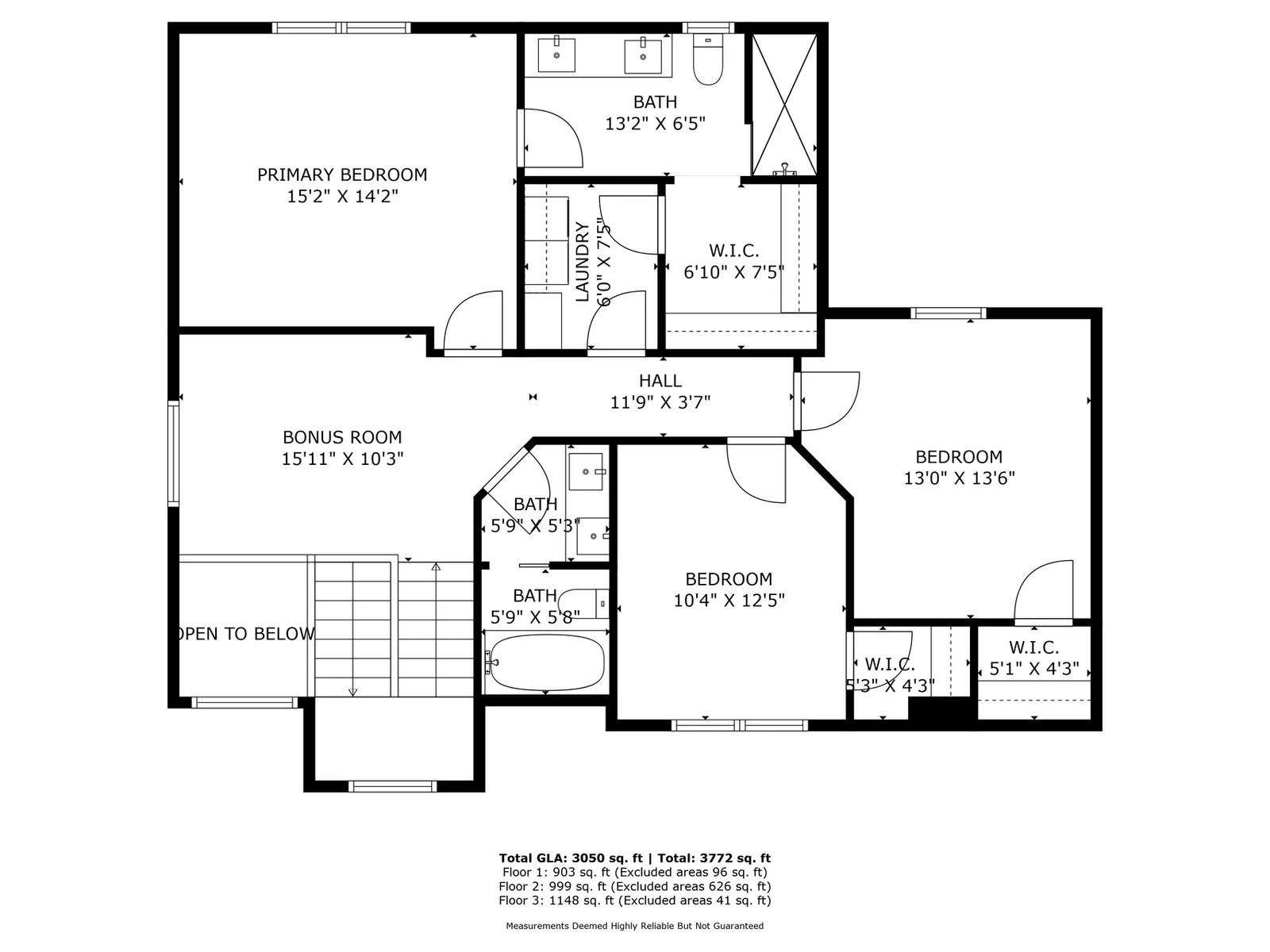 Upper level layout