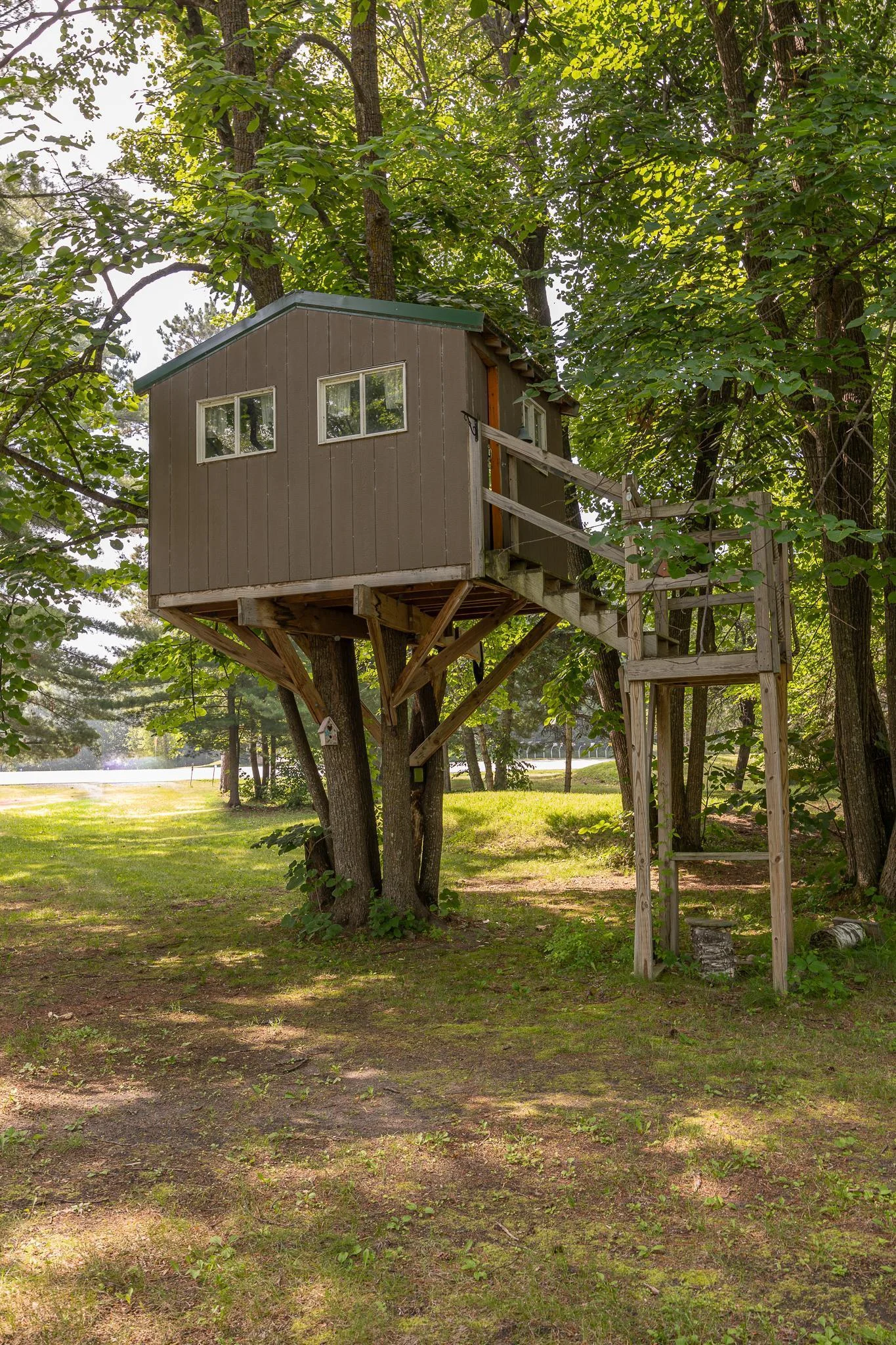 The kids will love the treehouse