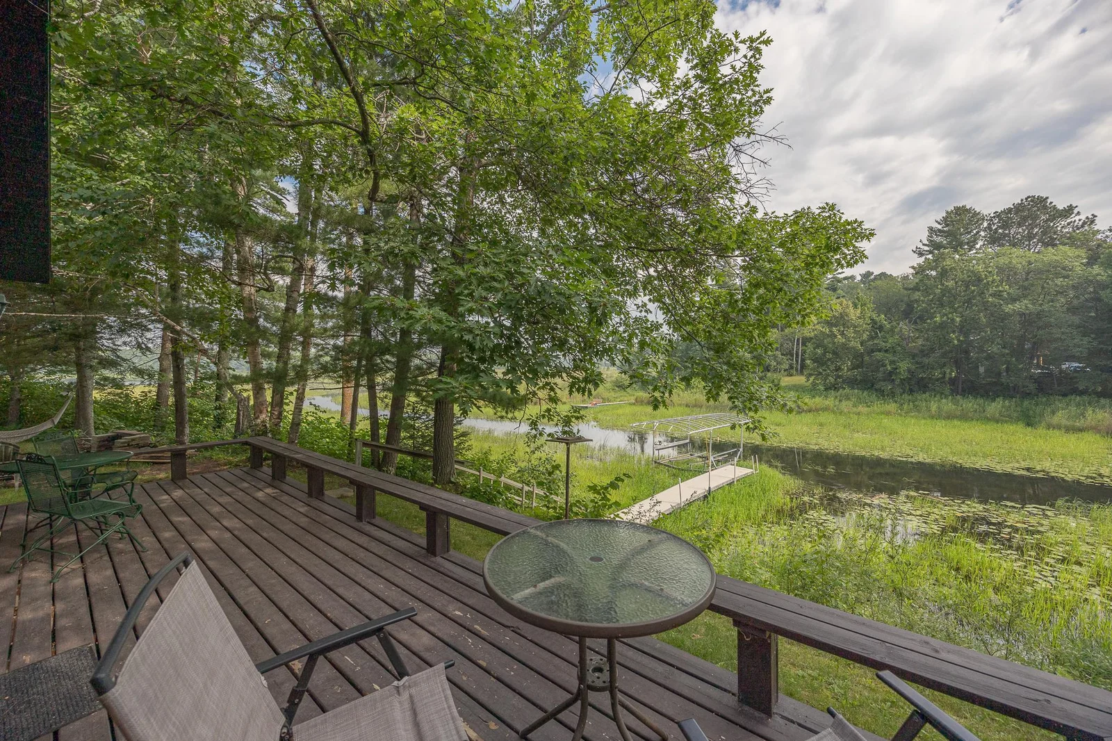 Lakeside deck