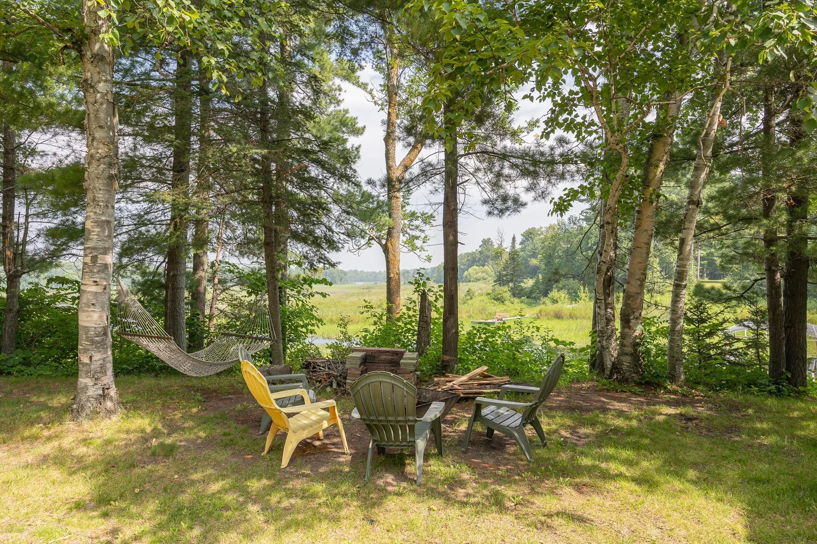 Enjoy a bonfire at the firepit