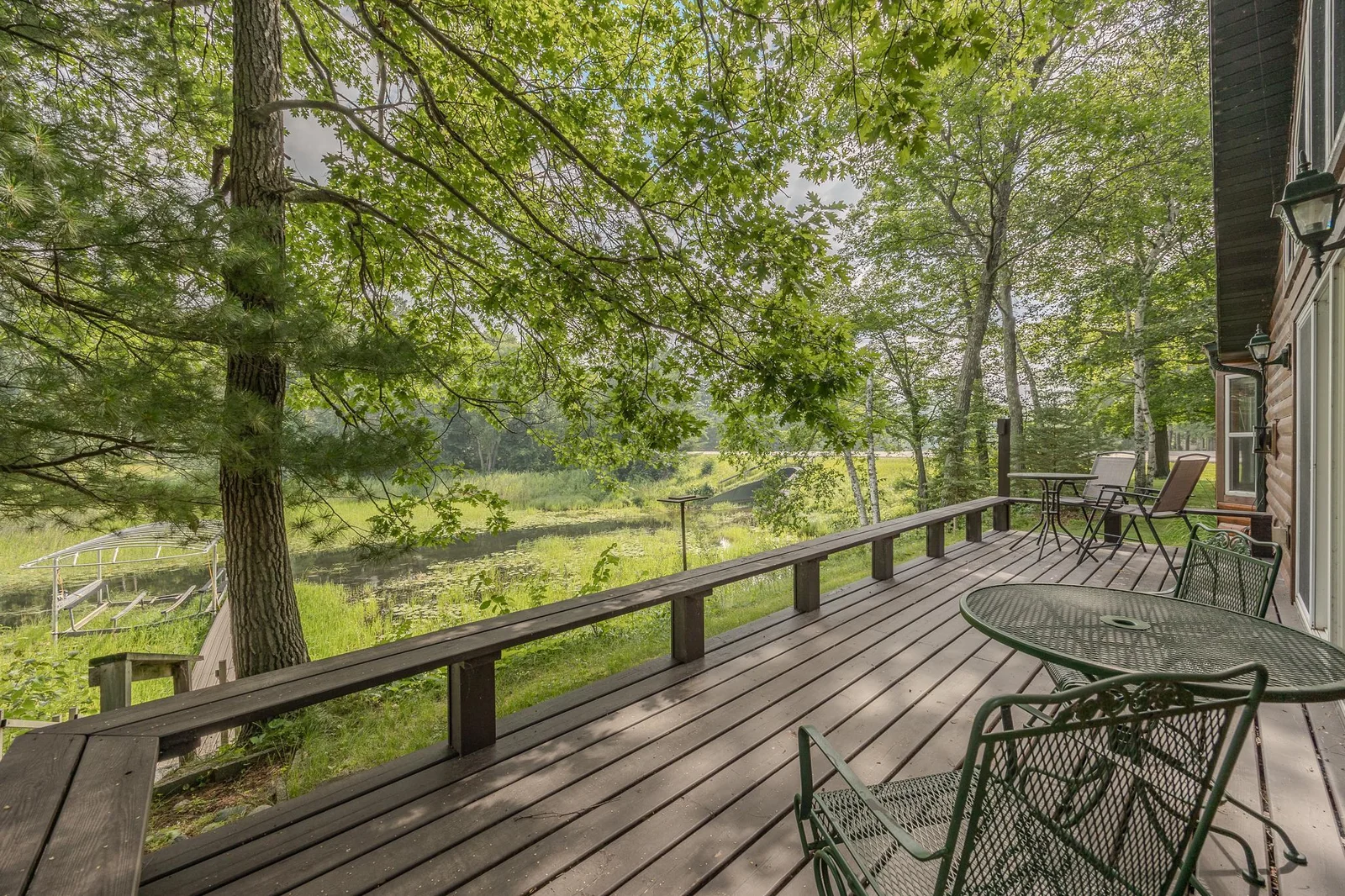 Lakeside deck