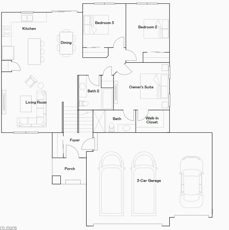 Main level floorplan.