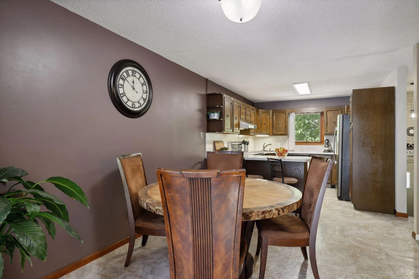 Back inside,View of dining from deck