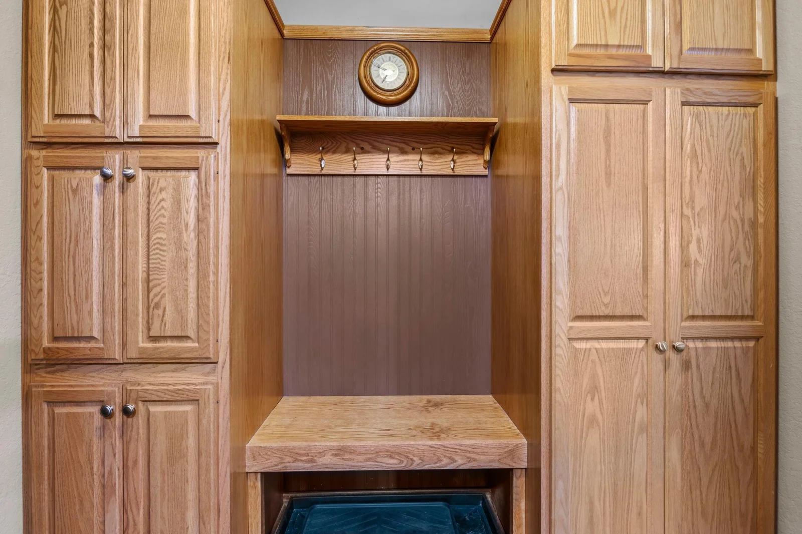 New cabinets throughout with foyer area