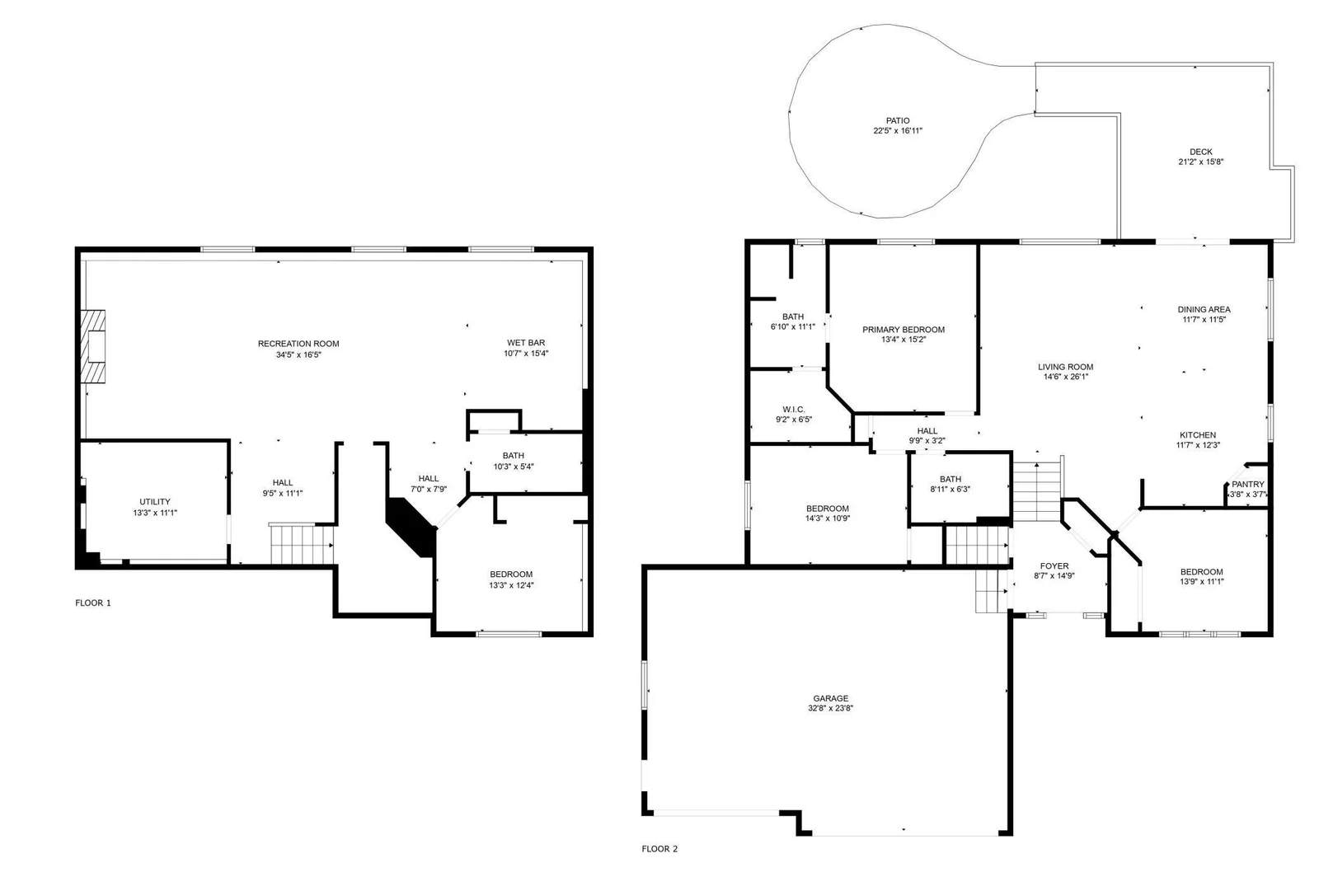 Virgo upper and lower floor plan