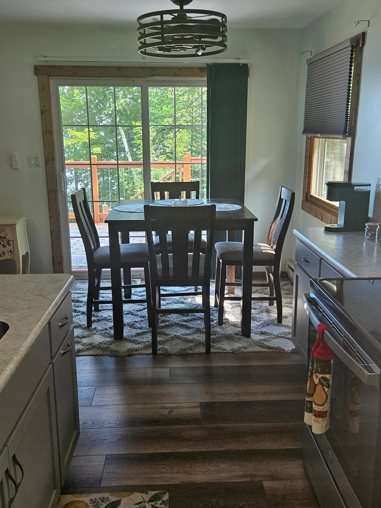 dining room looking out to deck