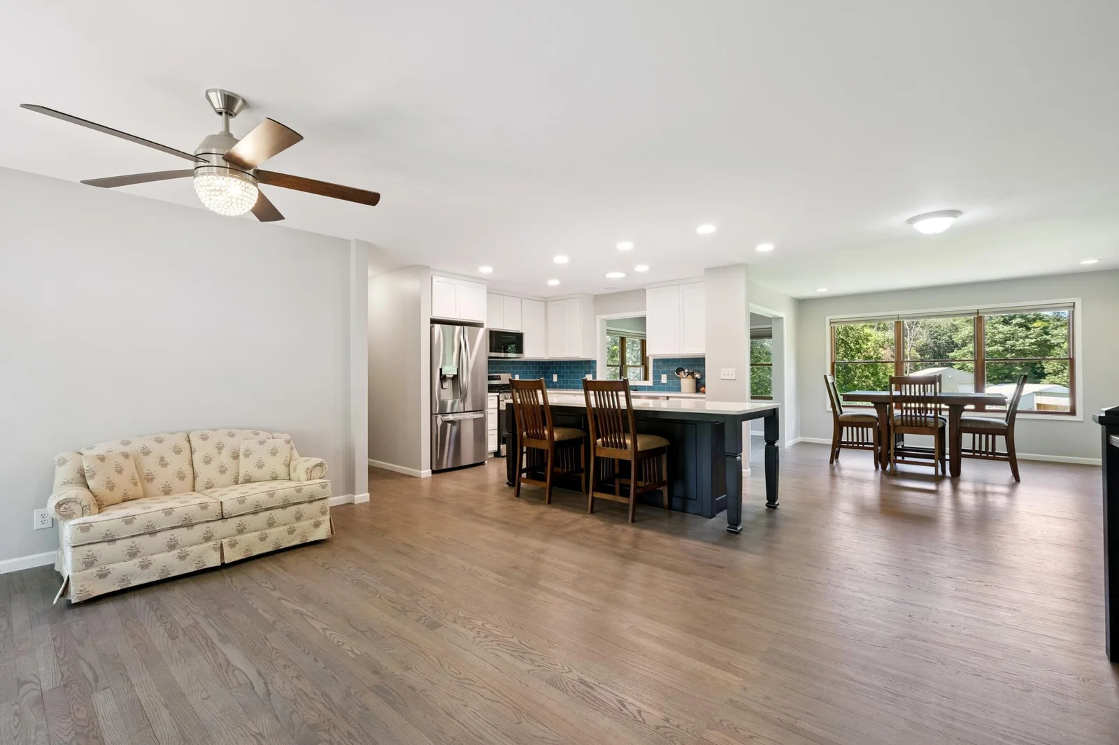 View into kitchen from entryway