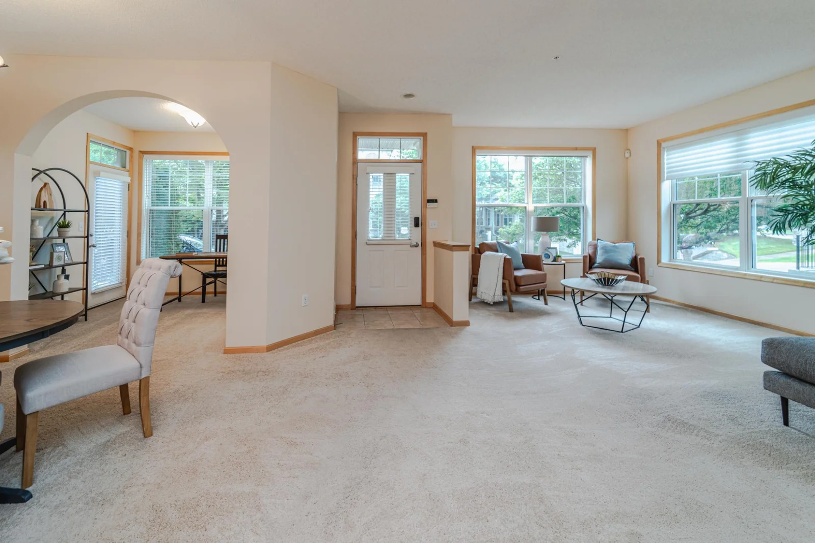 Upon entering you are greeted by a spacious open floor plan