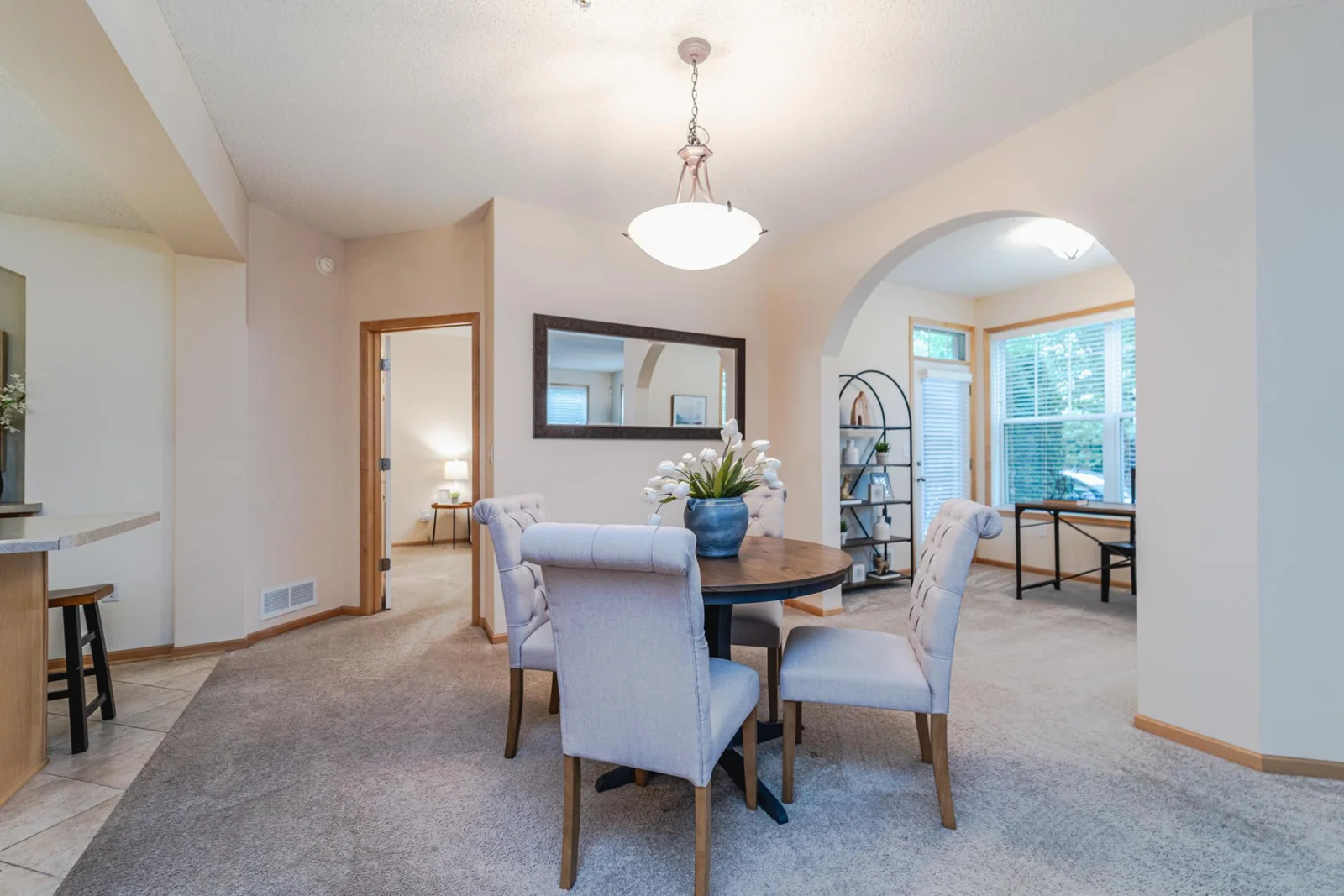 Dining Room is right next to the kitchen