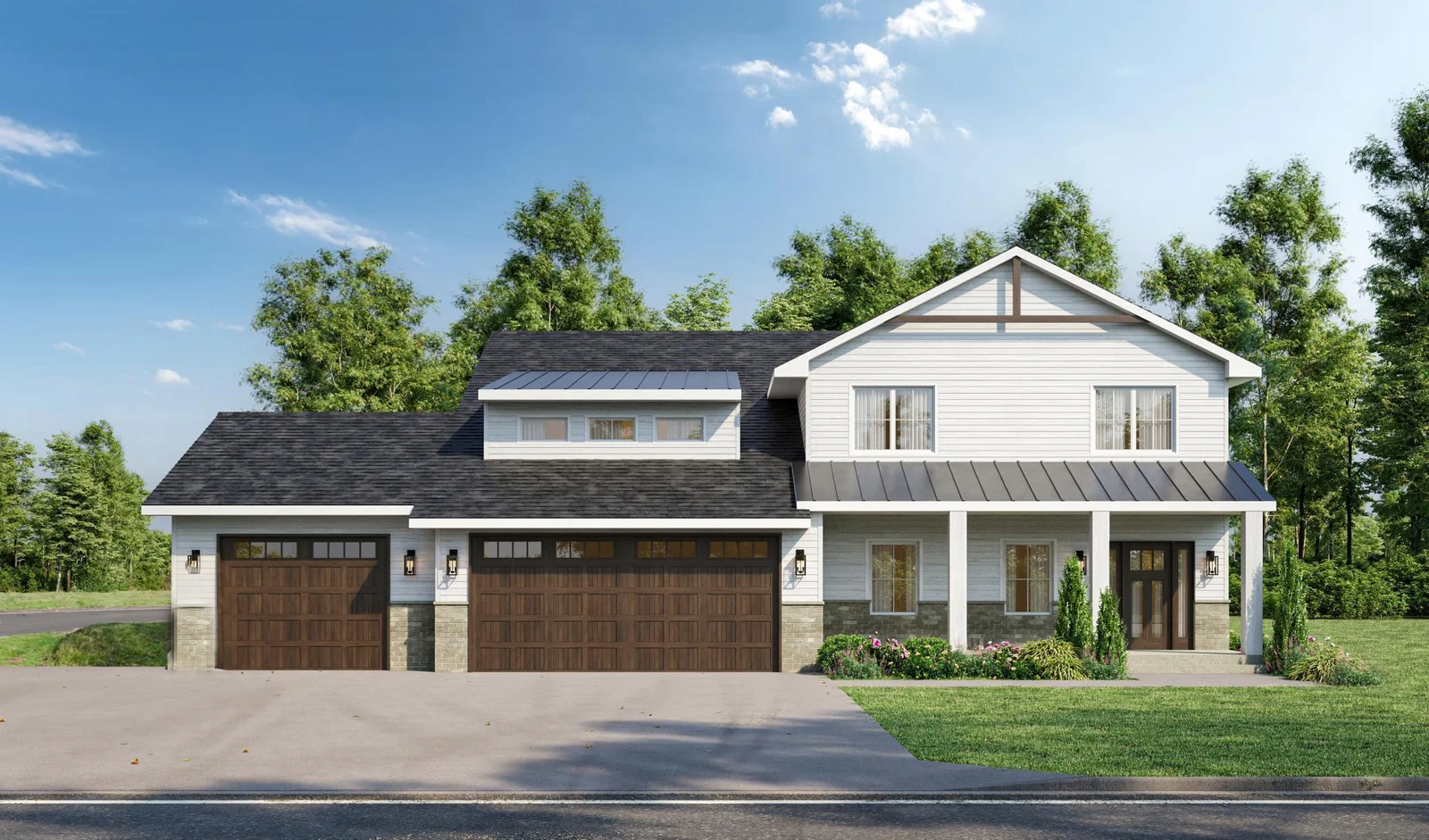 This stunner in The Wild's boasts 5BR 4BA on an impressive golf course, walking distance to The Wild's exclusive pool & trails! An exciting, luxury lifestyle awaits! Completion in just a couple months! (AI generated image. Landscape shown not actual)