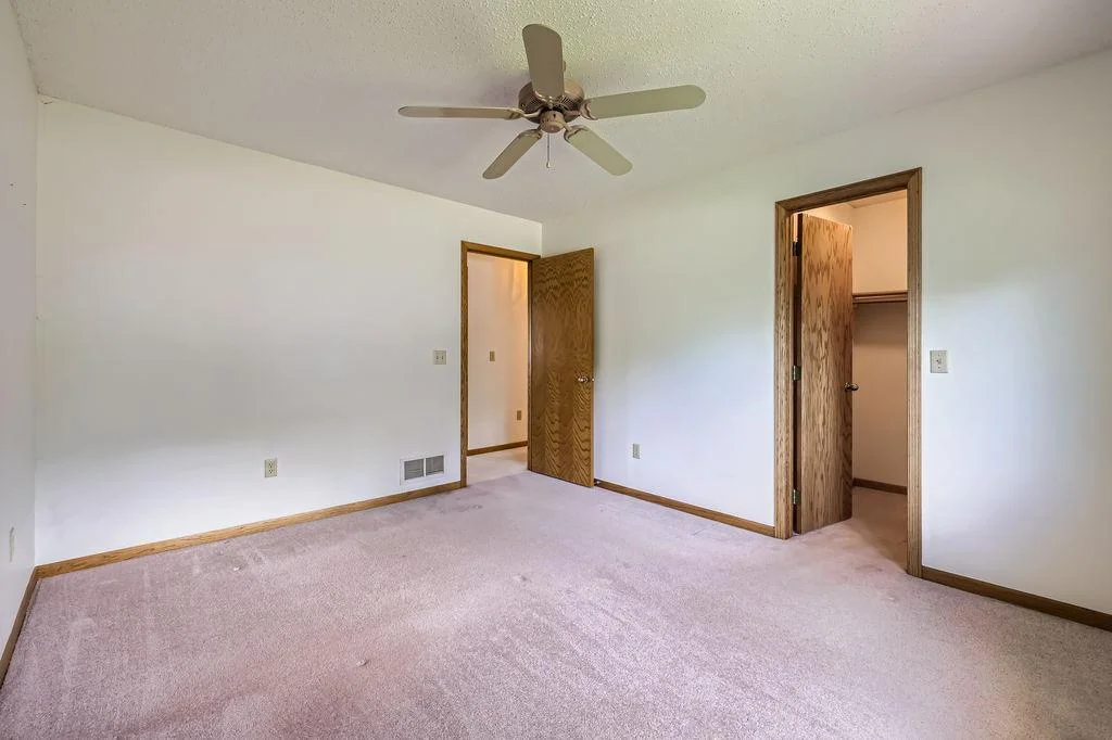 Second bedroom has a walk in closet.