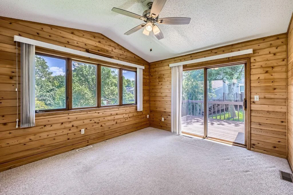 Sunroom to the deck