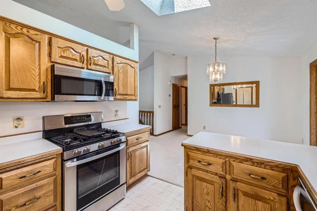 View from the Kitchen to the Dining Room.