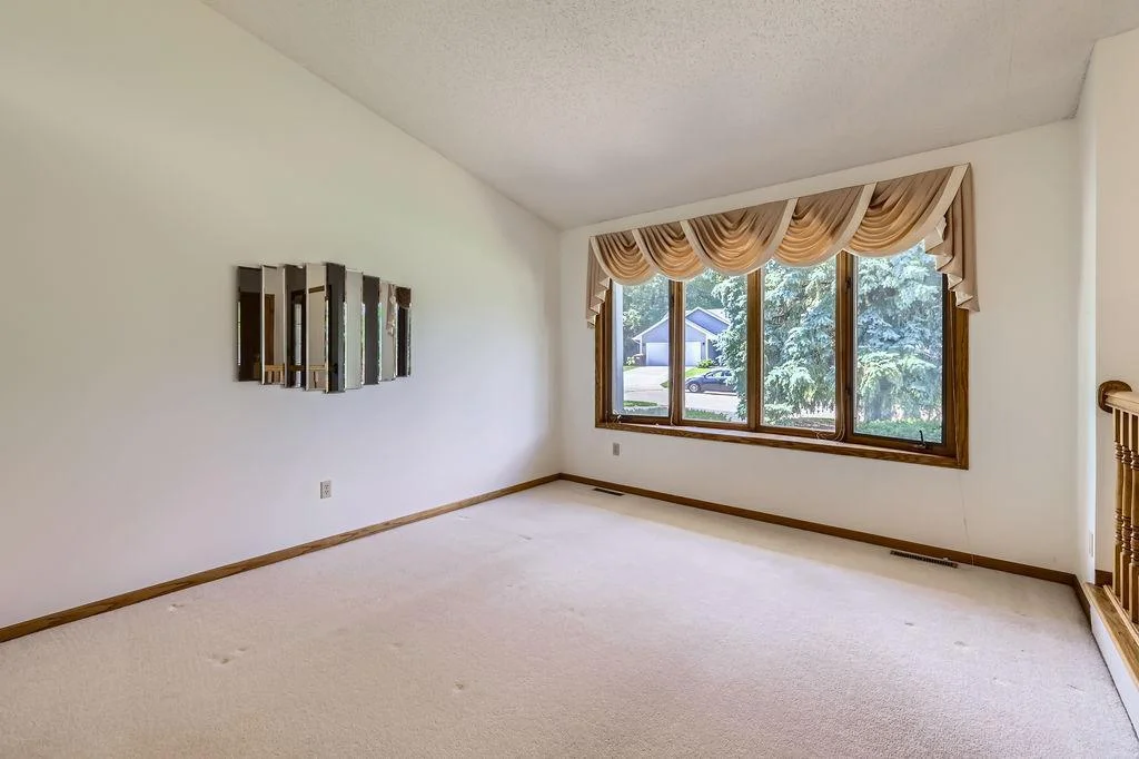 Living Room with a bay window.