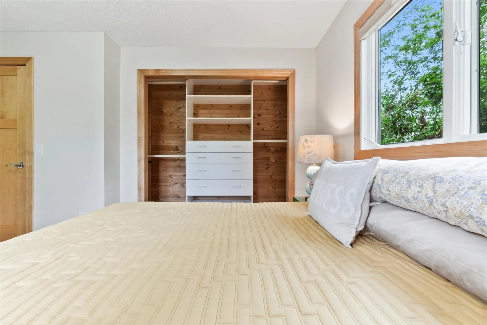 Spacious closet with built-in organizers