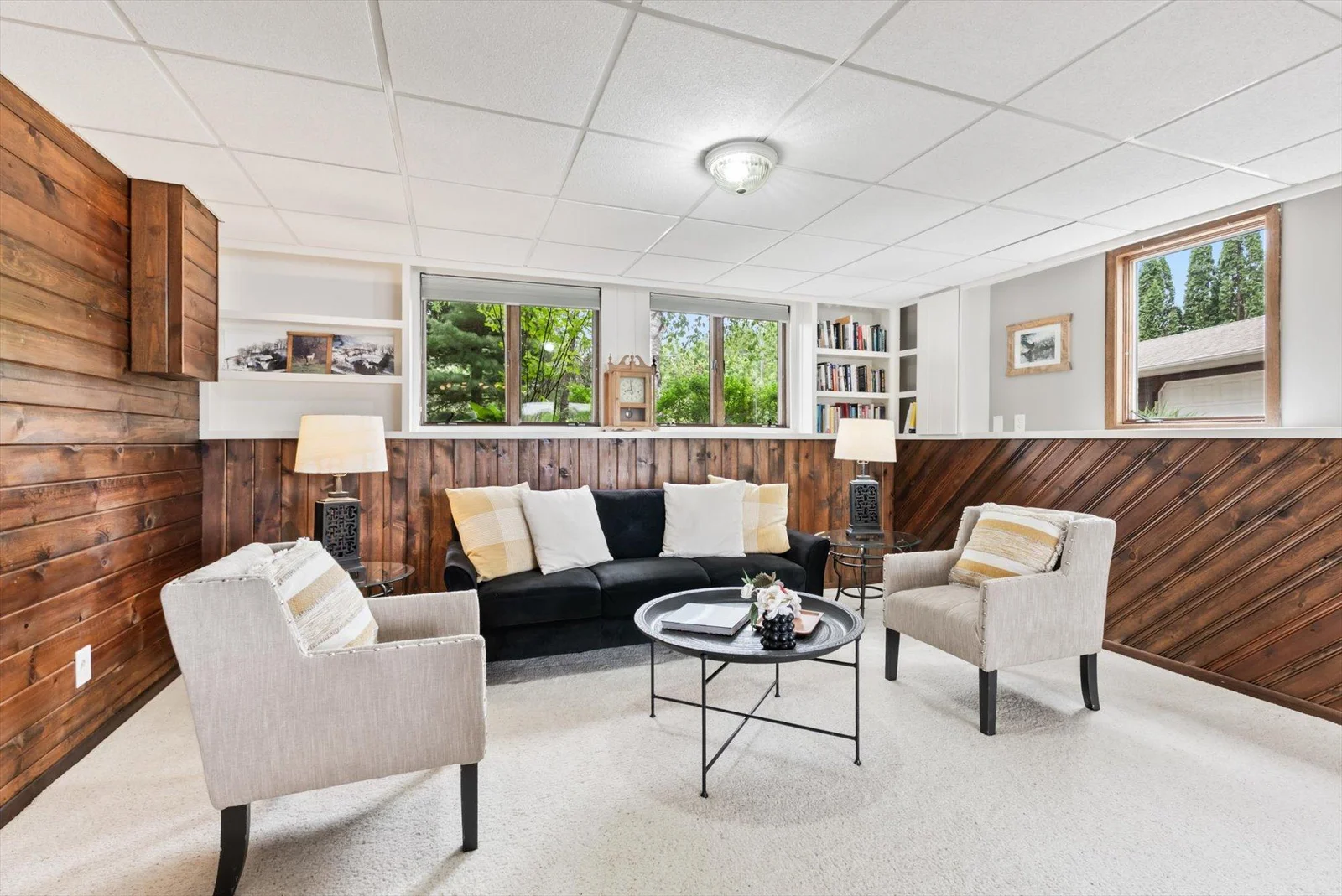 Spacious family room