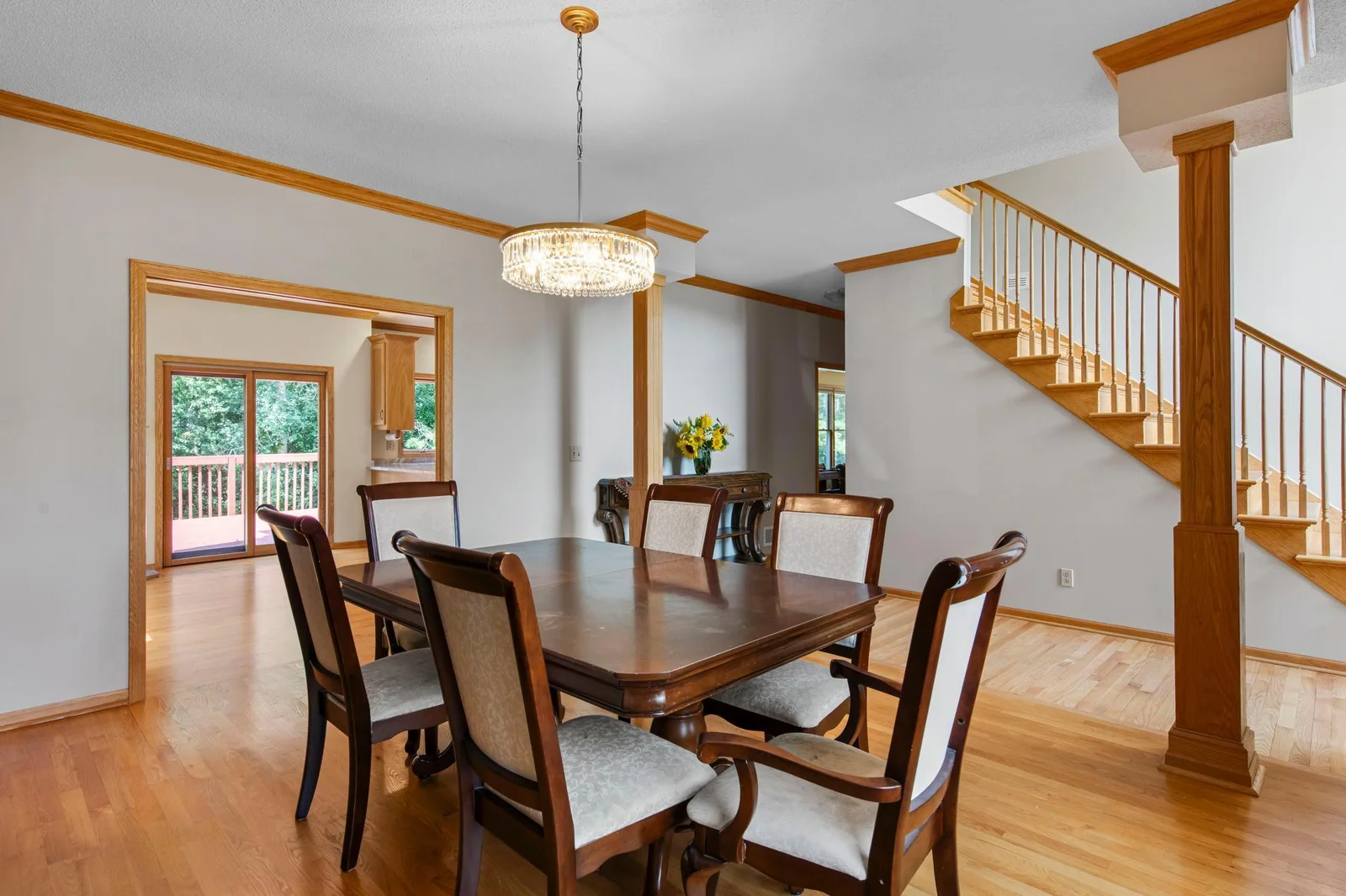 Spacious dining room off of the front entry