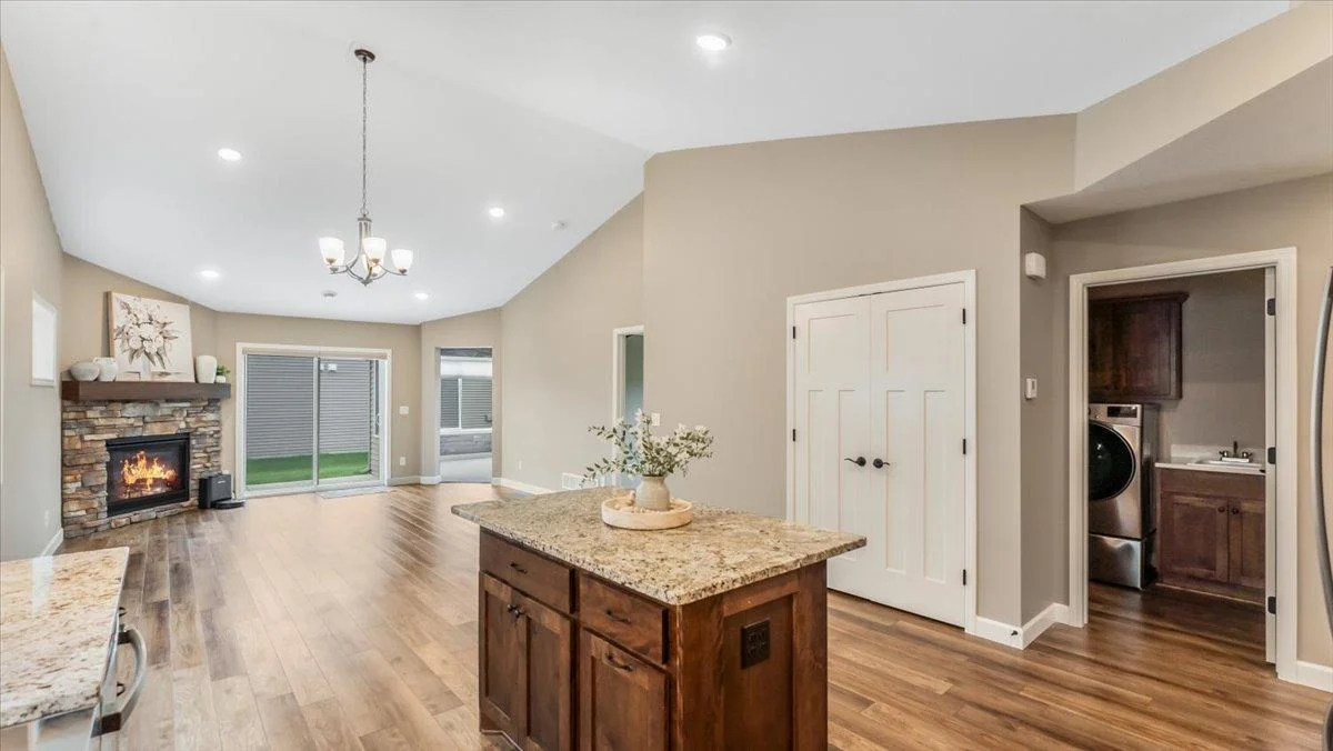 Home is flooded with natural light creating a bright and inviting ambiance.