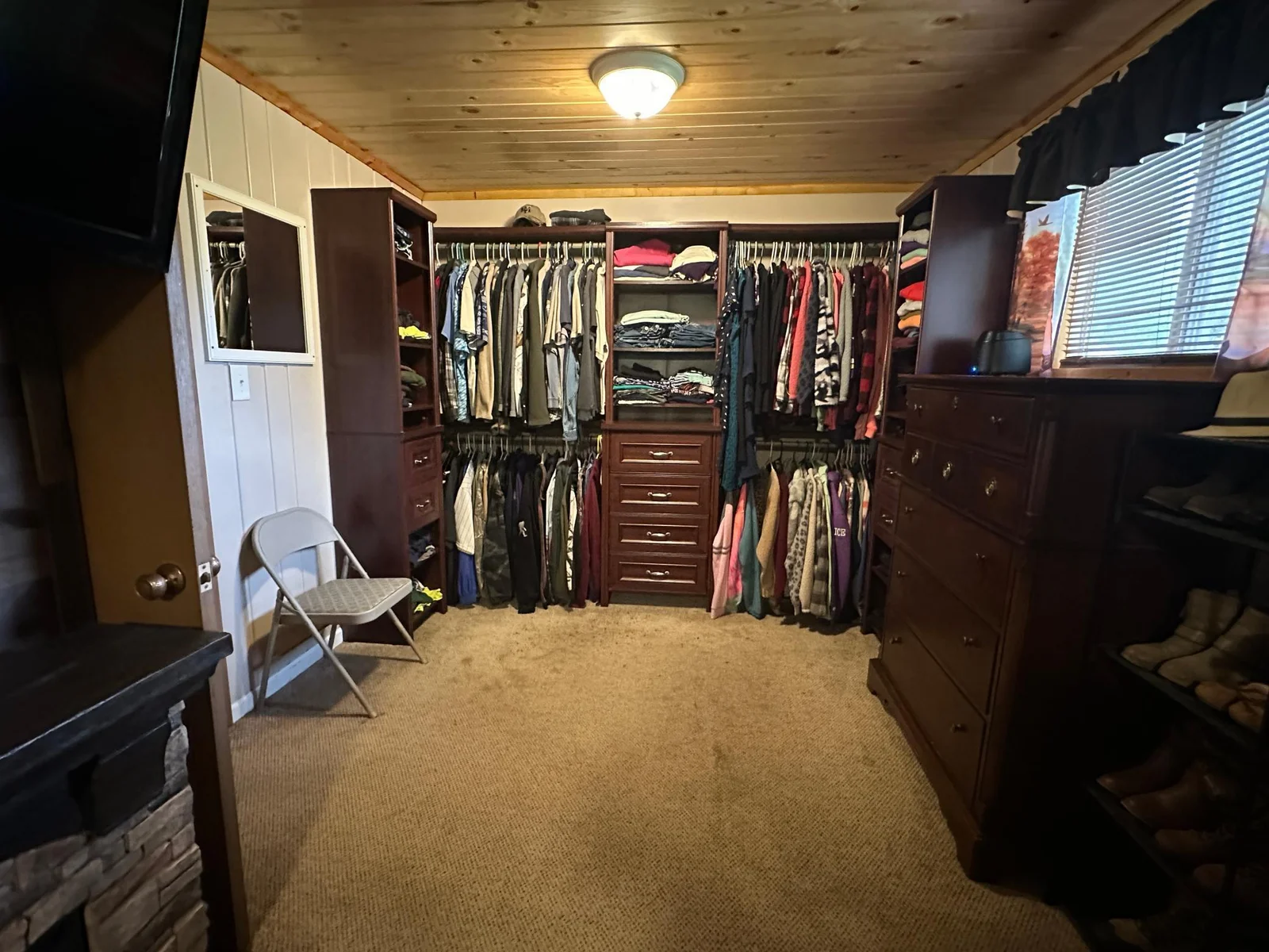 large closet area