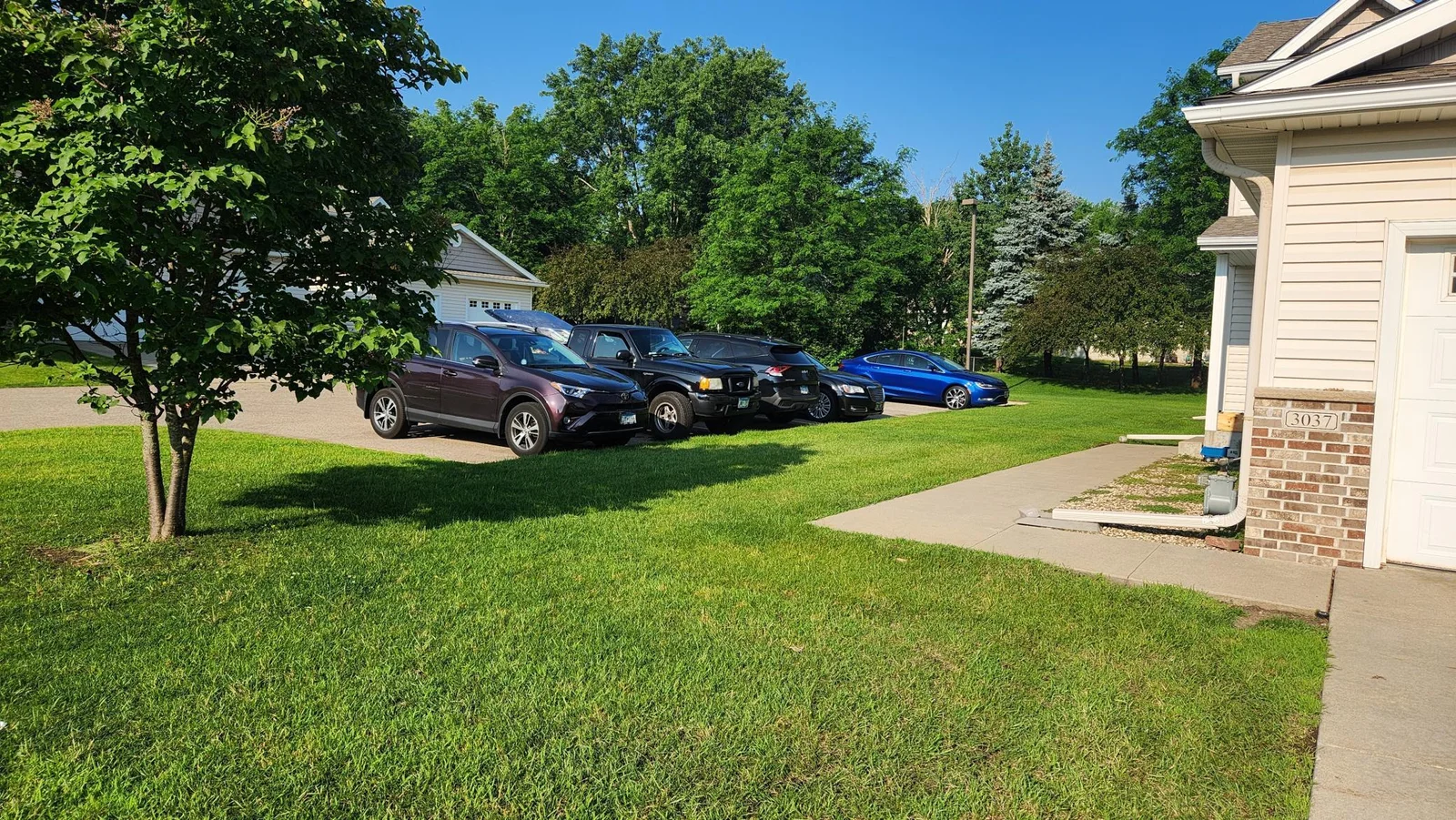 Extra parking just outside the door