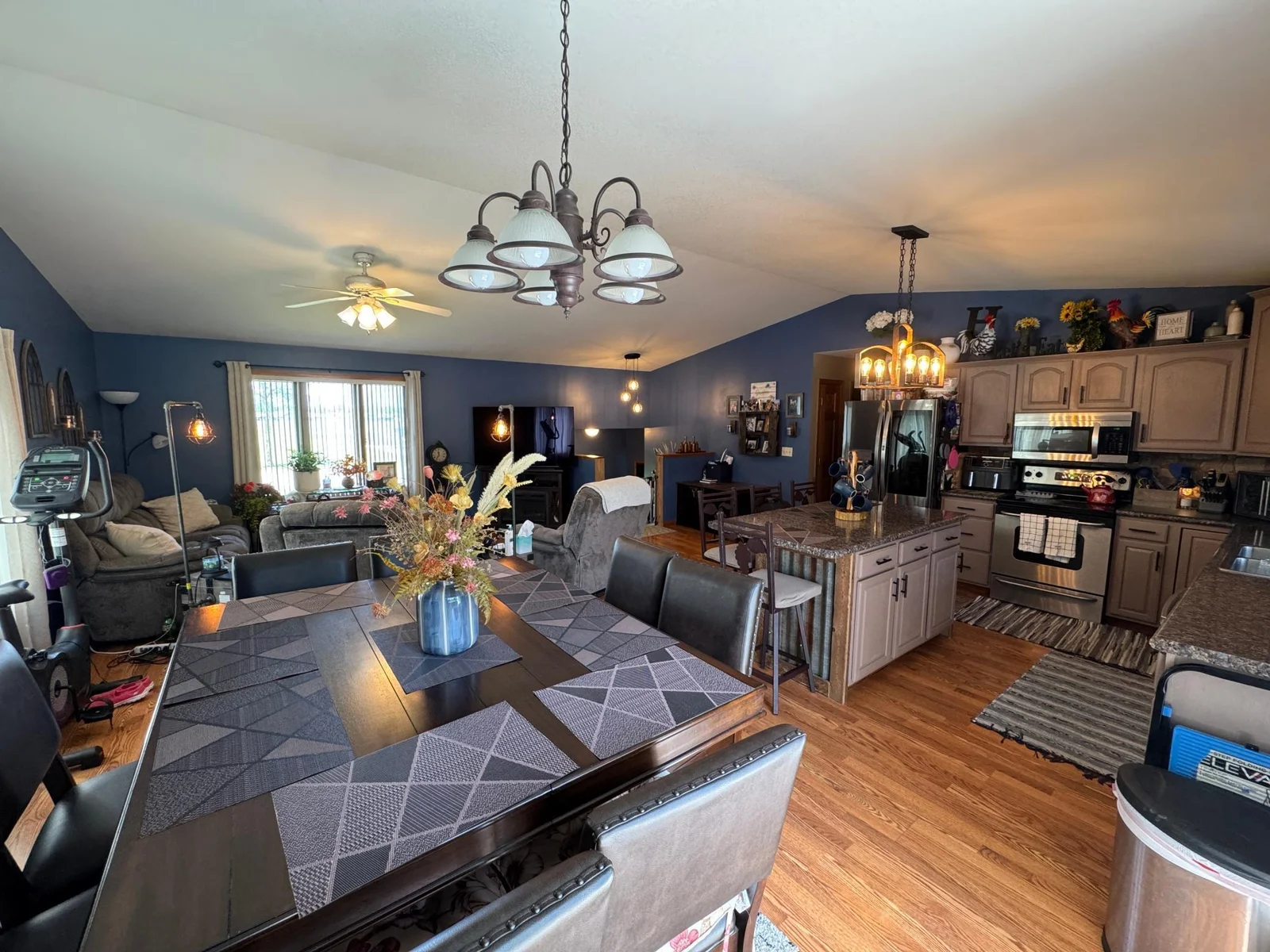 Kitchen, Living, Dining