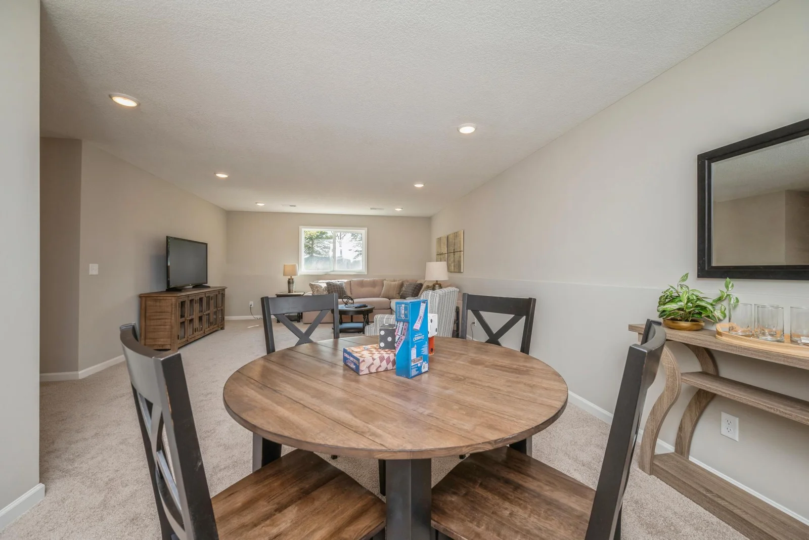 Lower Level View. Photo is of former model home. See Sales Consultant for Specific Colors and Options. Ability to choose!