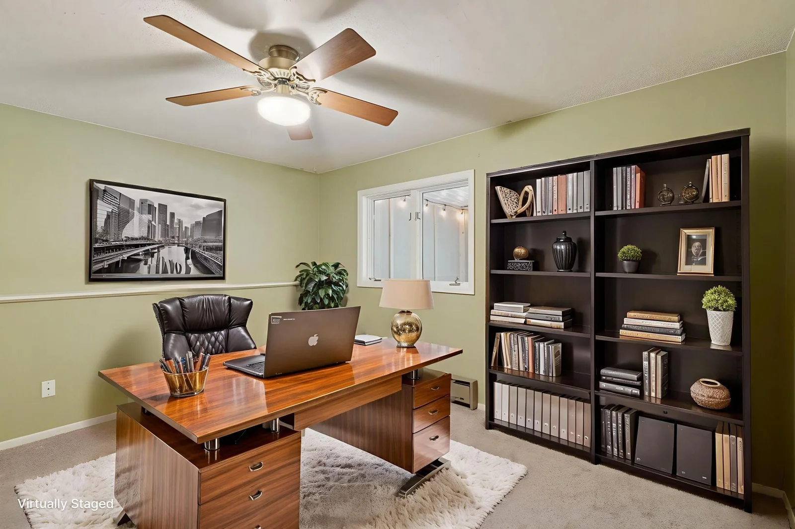 Virtually staged to help buyers visualize.