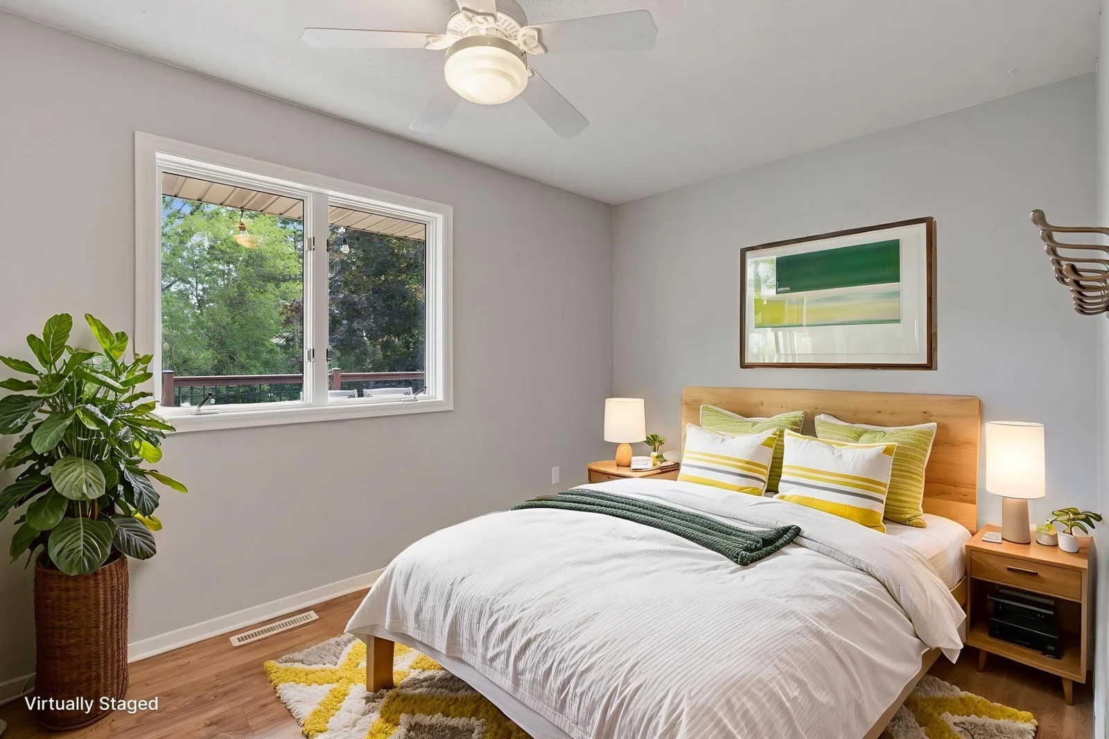 Virtually staged to help buyers visualize.