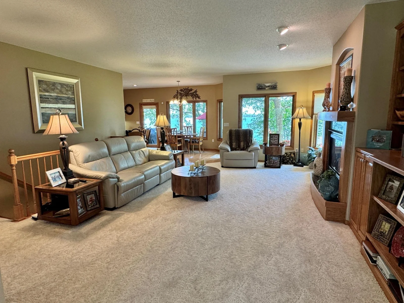8-Living room with gas fireplace
