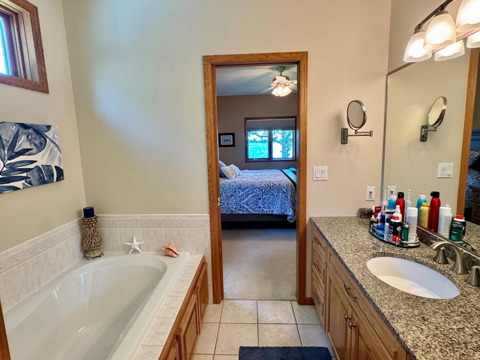 13-Primary bath with tub and separate shower