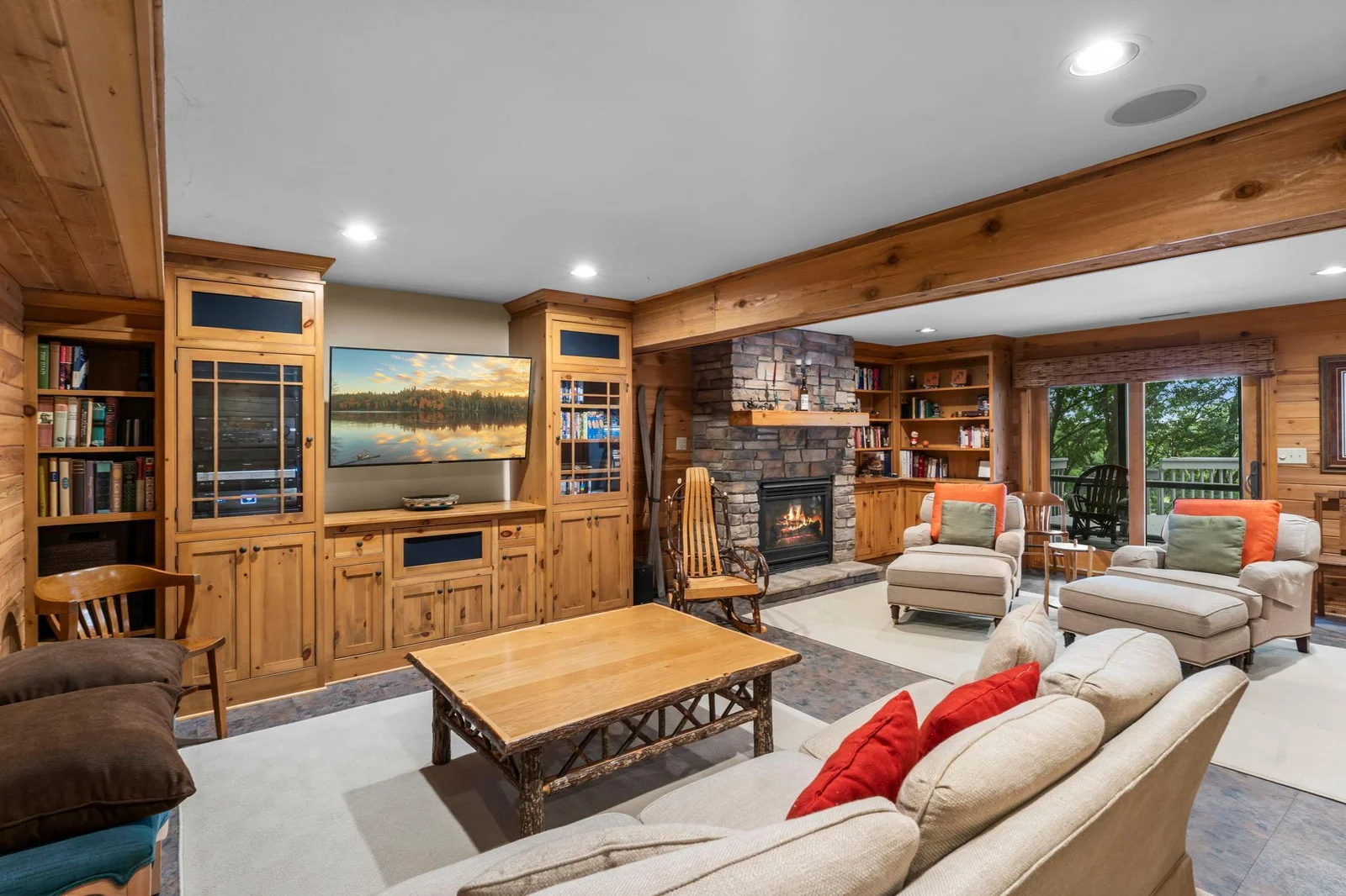 Lower level family room