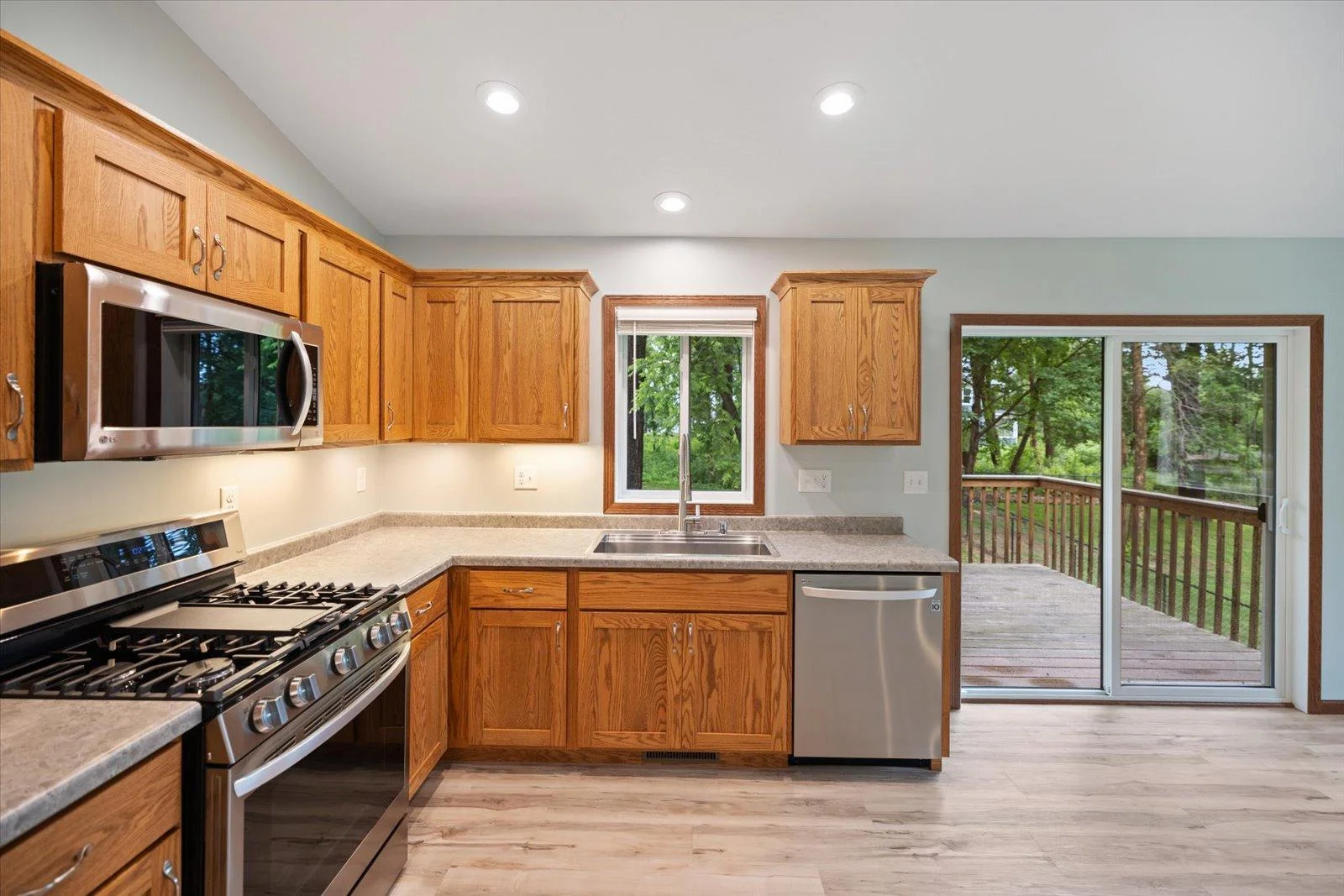 Convenient access to the deck from the kitchen/informal dining to enjoy your morning coffee or afternoon tea.